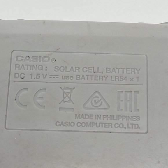 CASIO SL-100L DUAL LEAF TWO WAY POWER BASIC FOLDING SNAP CASE POCKET CALCULATOR - Picture 8 of 14